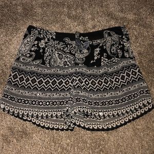 Black and white designed shorts!